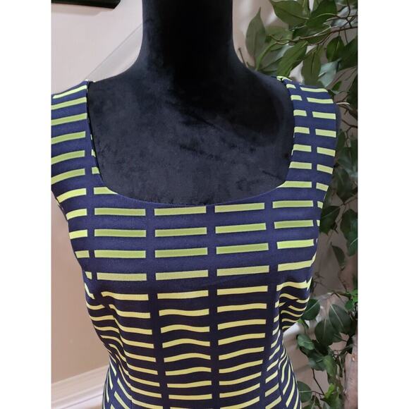 Maya Brooke Women's Multicolor Round Neck Sleeveless Knee Length Dress Size 12 - Picture 13 of 14